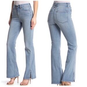 GOOD AMERICAN Good Flare High Rise
Jeans Split Hem 25